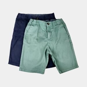 H&M Chino Shorts Bundle - Navy & Sage Green